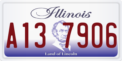 IL license plate A137906
