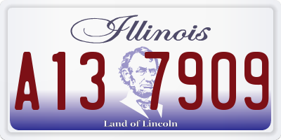 IL license plate A137909