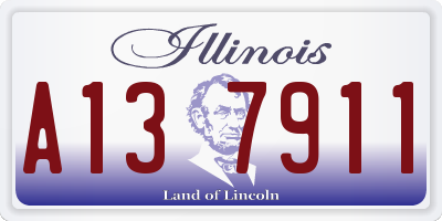 IL license plate A137911