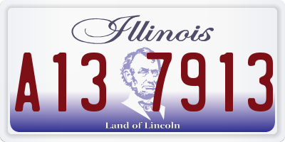 IL license plate A137913