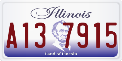 IL license plate A137915