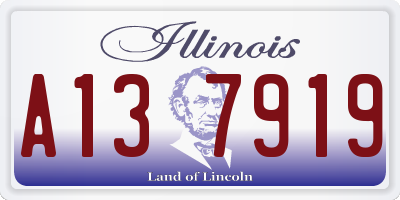 IL license plate A137919