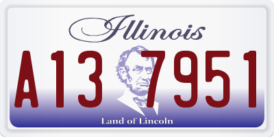 IL license plate A137951