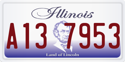 IL license plate A137953