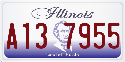 IL license plate A137955