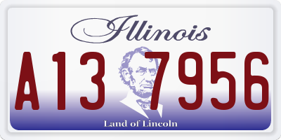 IL license plate A137956