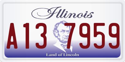 IL license plate A137959