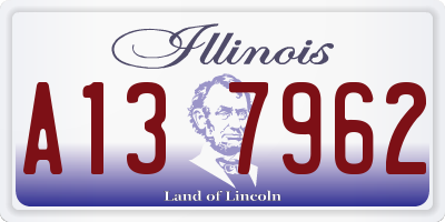 IL license plate A137962