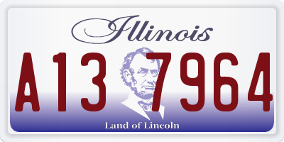 IL license plate A137964