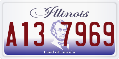 IL license plate A137969
