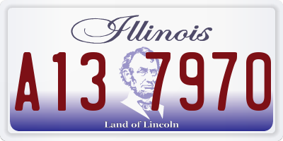 IL license plate A137970
