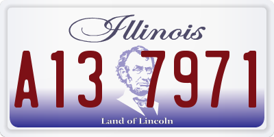 IL license plate A137971