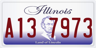 IL license plate A137973