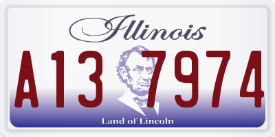 IL license plate A137974