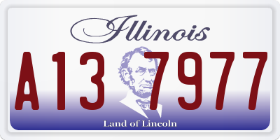 IL license plate A137977