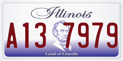 IL license plate A137979