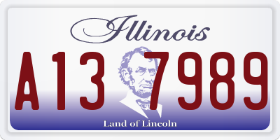 IL license plate A137989