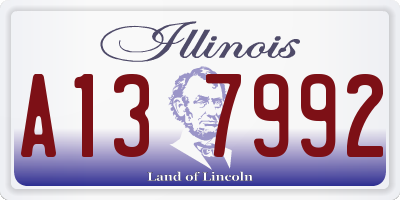 IL license plate A137992