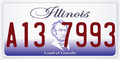 IL license plate A137993