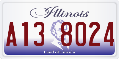 IL license plate A138024