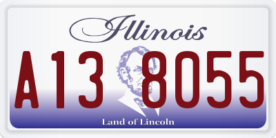 IL license plate A138055