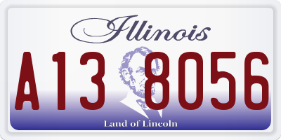 IL license plate A138056