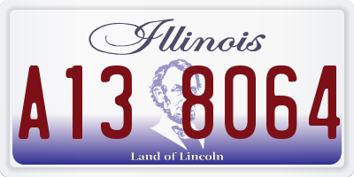 IL license plate A138064