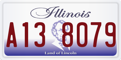 IL license plate A138079
