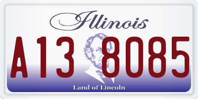 IL license plate A138085
