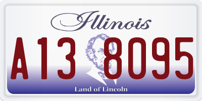 IL license plate A138095