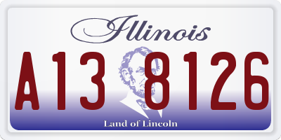 IL license plate A138126