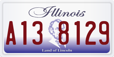 IL license plate A138129
