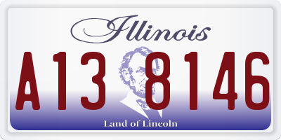 IL license plate A138146