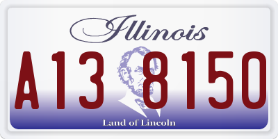 IL license plate A138150