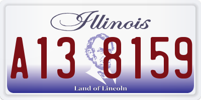 IL license plate A138159