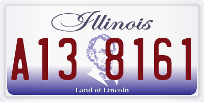 IL license plate A138161