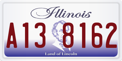 IL license plate A138162