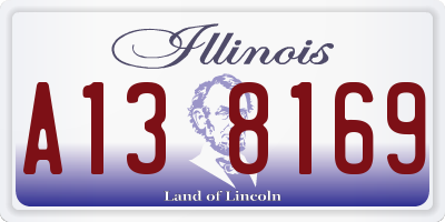IL license plate A138169