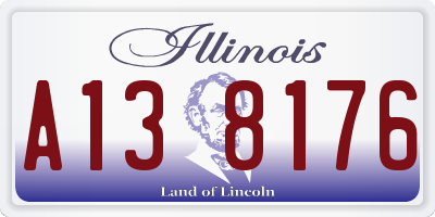 IL license plate A138176