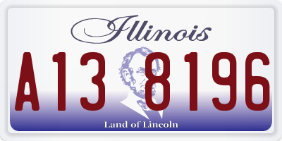 IL license plate A138196