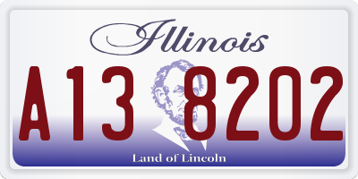 IL license plate A138202
