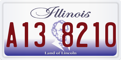 IL license plate A138210