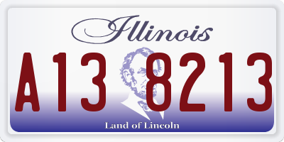 IL license plate A138213