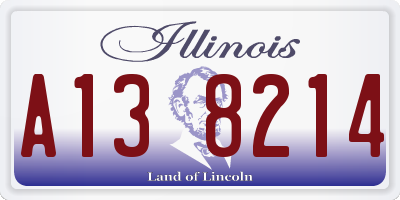 IL license plate A138214