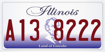 IL license plate A138222