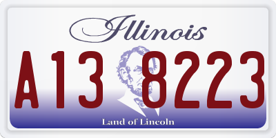 IL license plate A138223