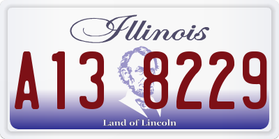 IL license plate A138229