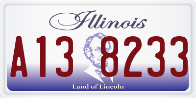 IL license plate A138233