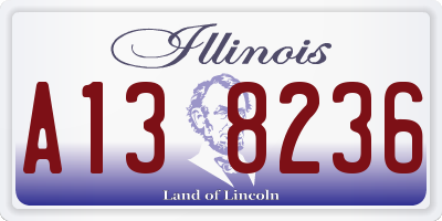 IL license plate A138236