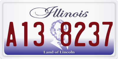 IL license plate A138237